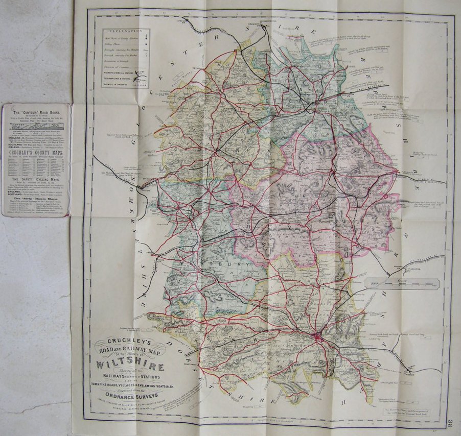 Map of Wiltshire - Cary-Cruchley